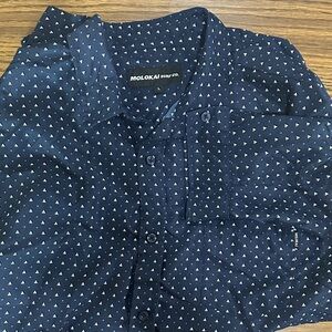 Molokai Surf Co. Men's Navy Dress Shirt